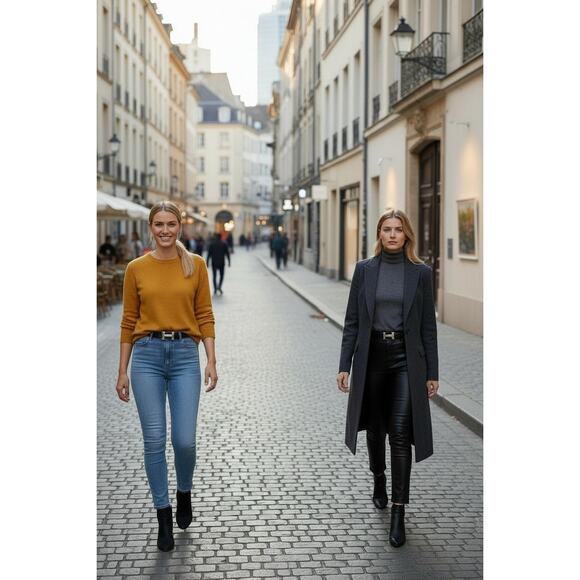 Hermès H-belt reversible black and blue jean Togo box calf leather strap - Picture 2 of 12